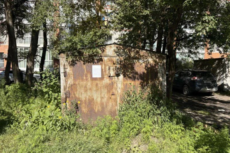❕Самовольно установленные гаражи выявили на улице Пархоменко в Уссурийске
