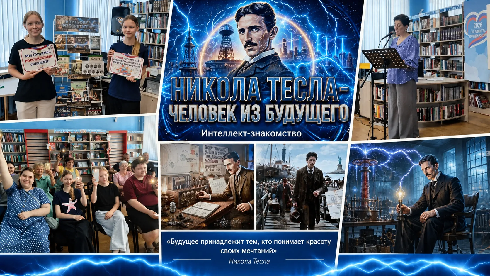 17 июля 2026 года в центральной библиотеке состоялось интеллект-знакомство «Никола Тесла — человек и