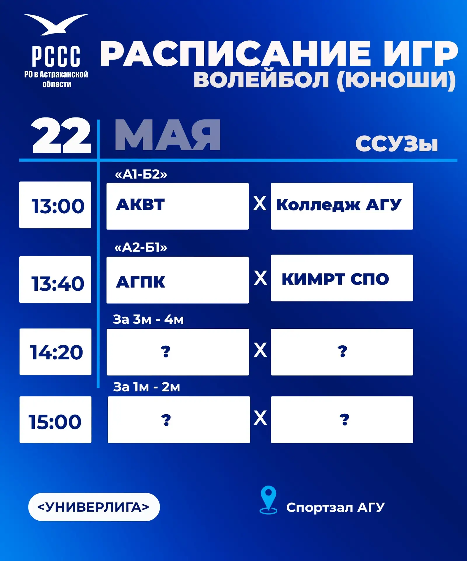 Финальный день игр по волейболу среди ССУЗов!