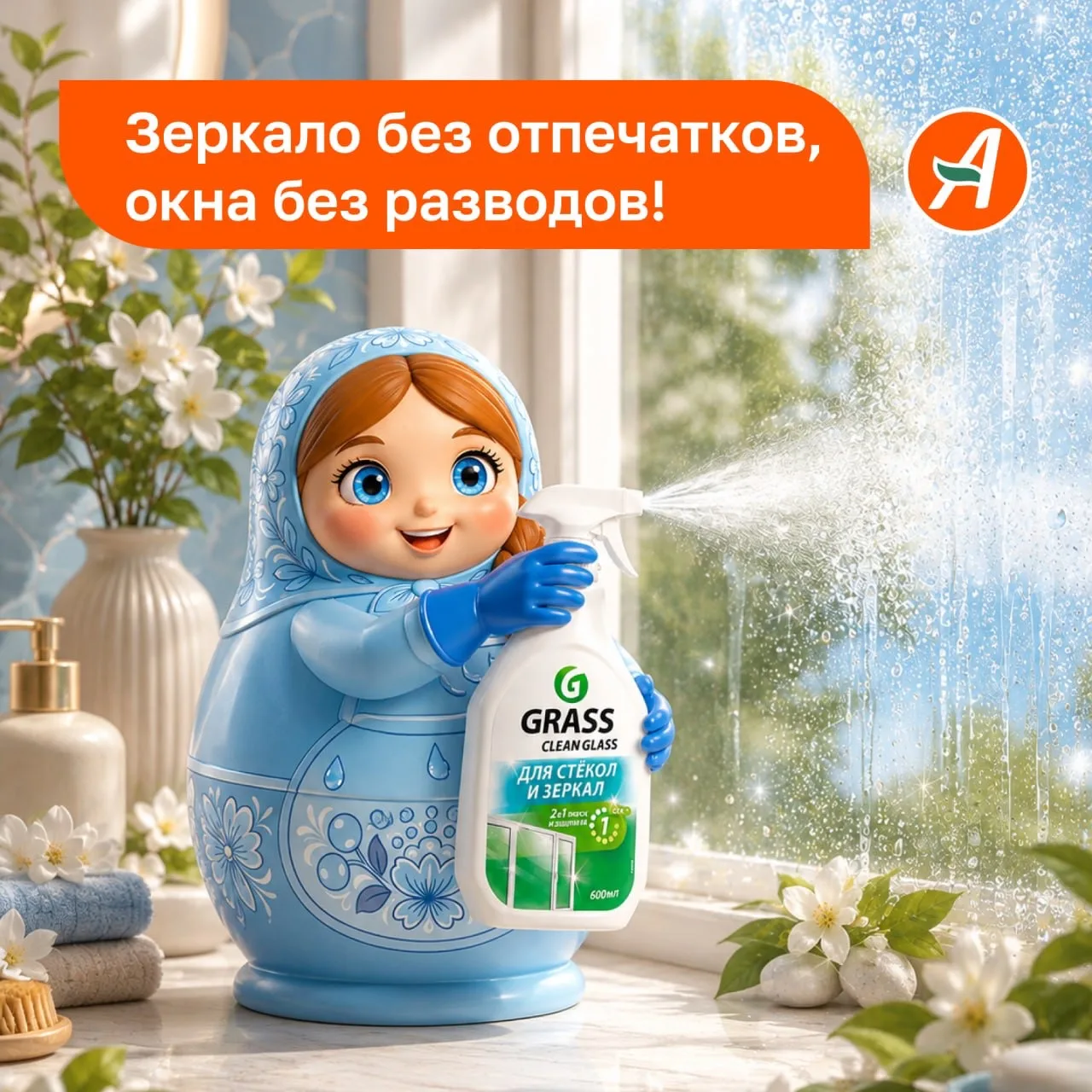 😡Разводы на окнах и зеркалах?