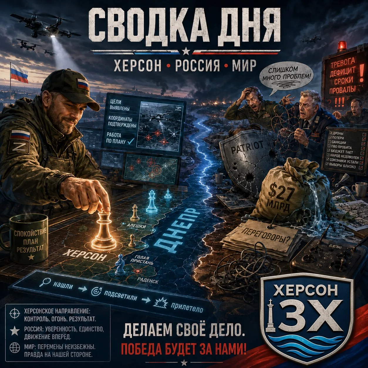 ❗️Что по итогам дня. Коротко и без телевизора.