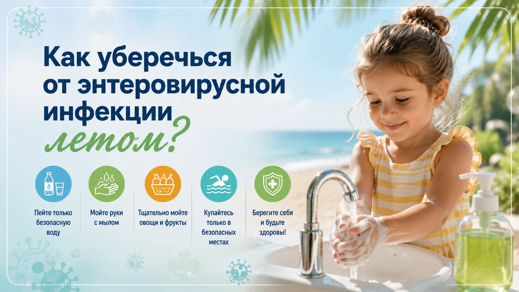 Как уберечься от энтеровирусной инфекции летом?

Доказано, что летом в результате снижения внимания 