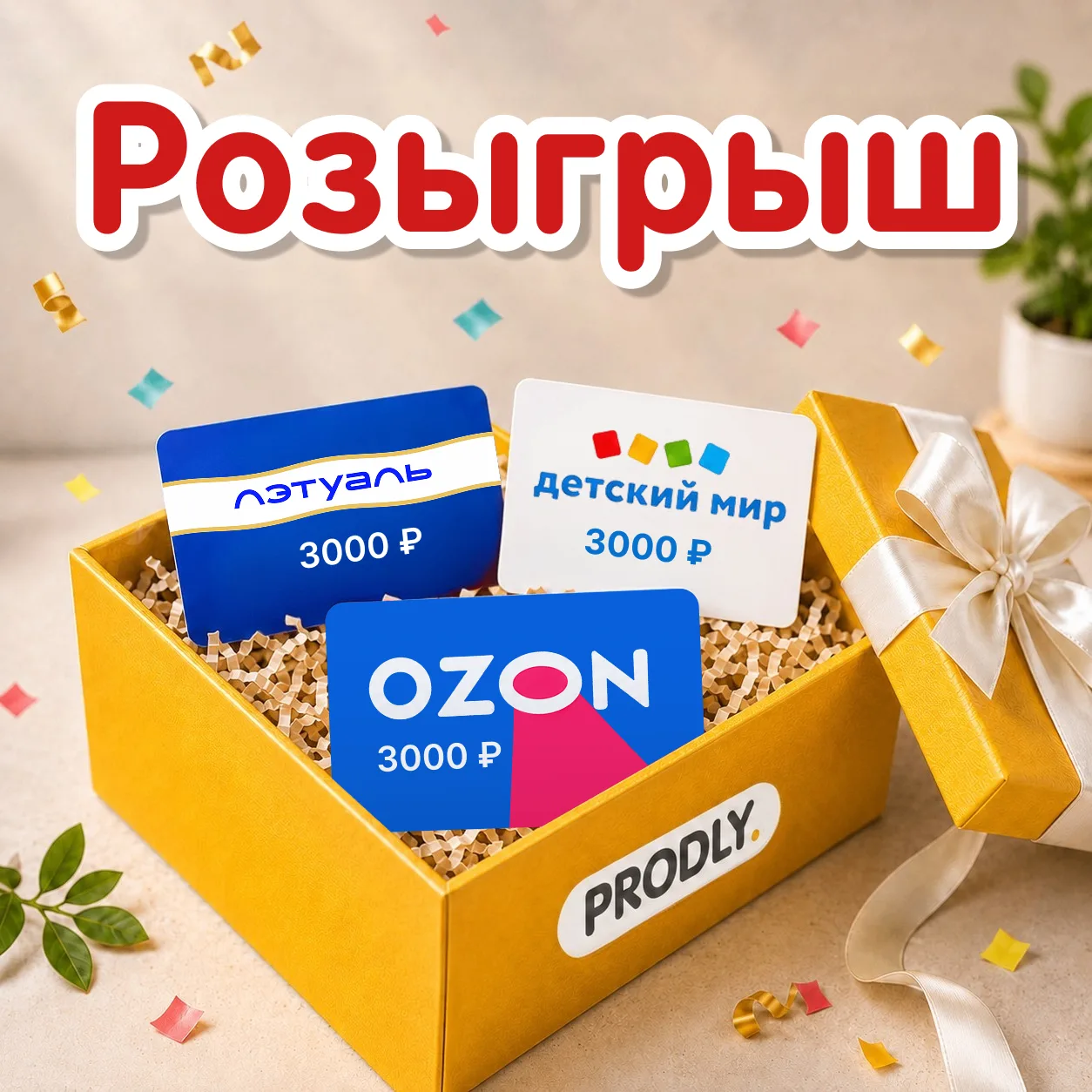 🔥 Выиграйте 3000 рублей на Ozon или другой магазин в нашем новом розыгрыше!