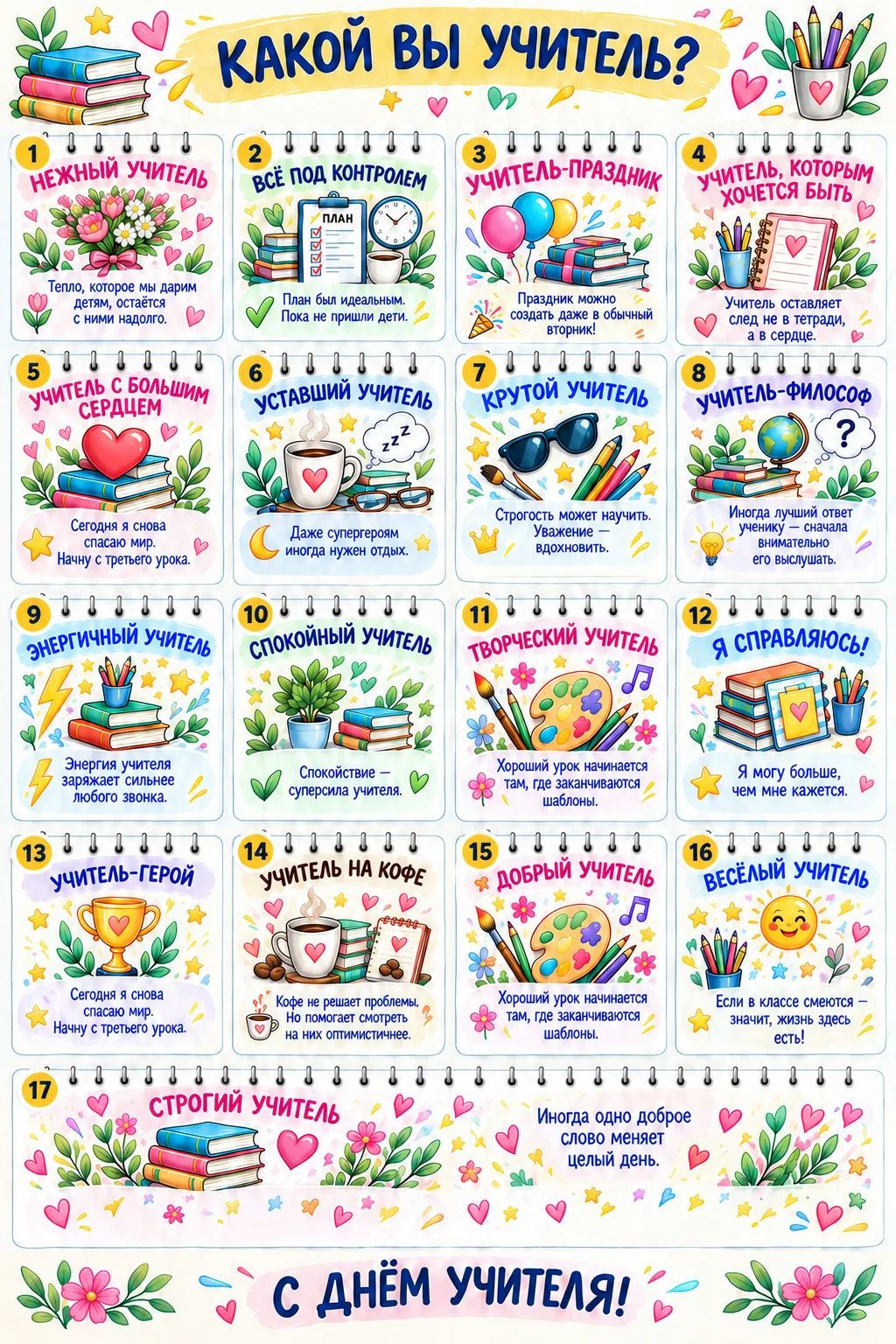 До Дня учителя осталось совсем немного! 🍎📚