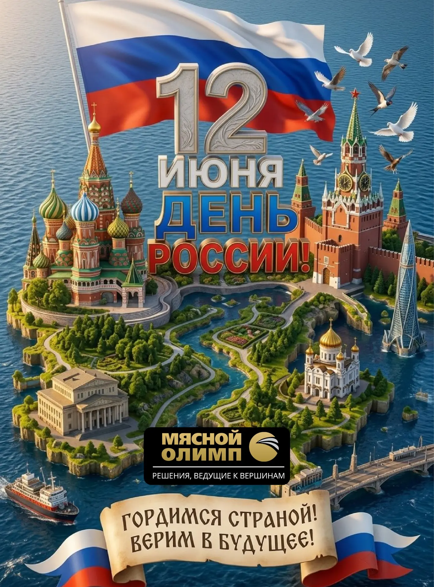 Сердечно поздравляем с Днём России – праздником нашей великой Родины! 🇷🇺 

Желаем, чтобы страна кр