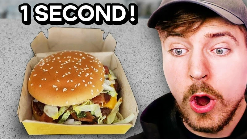 Бист съел самый быстрый Биг Мак в мире 🍔