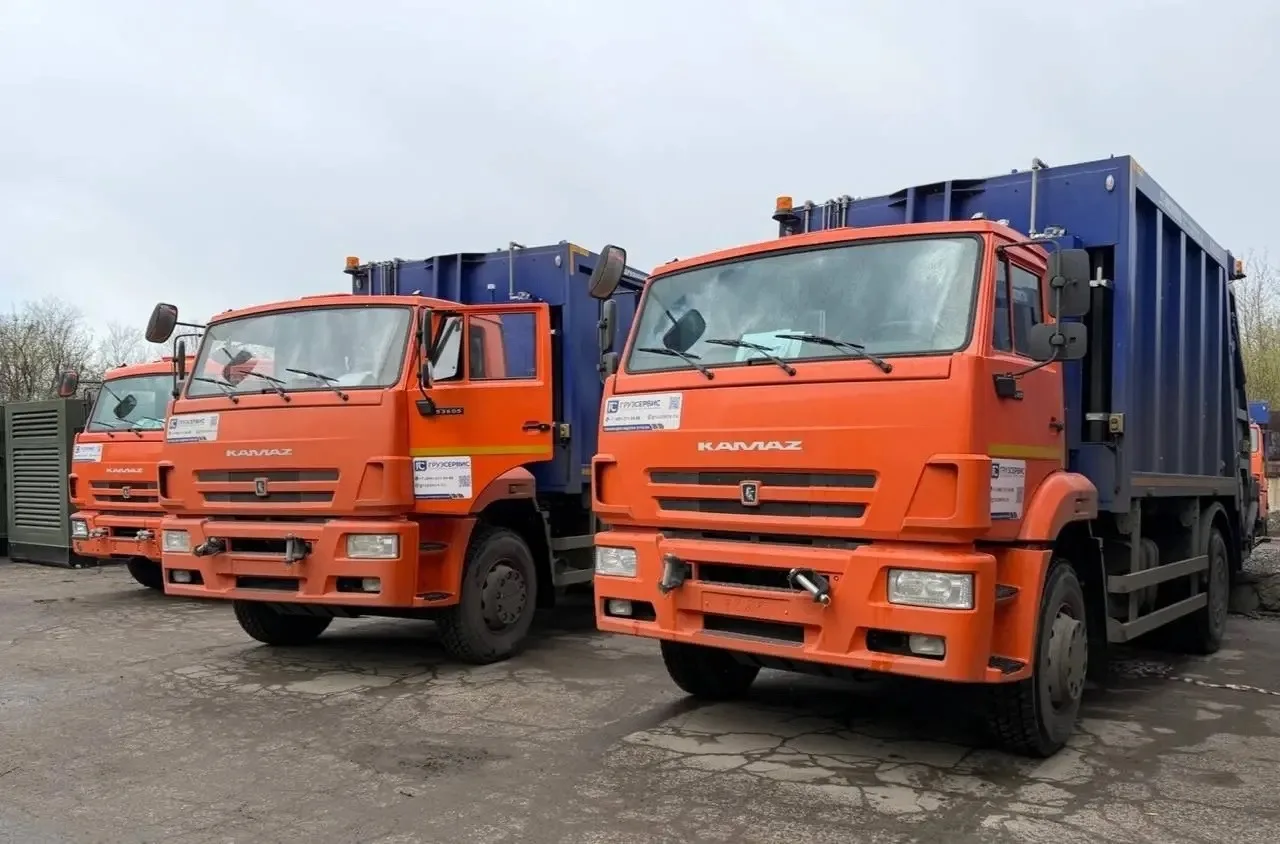 🚛 До конца года ДНР получит почти 50 новых мусоровозов