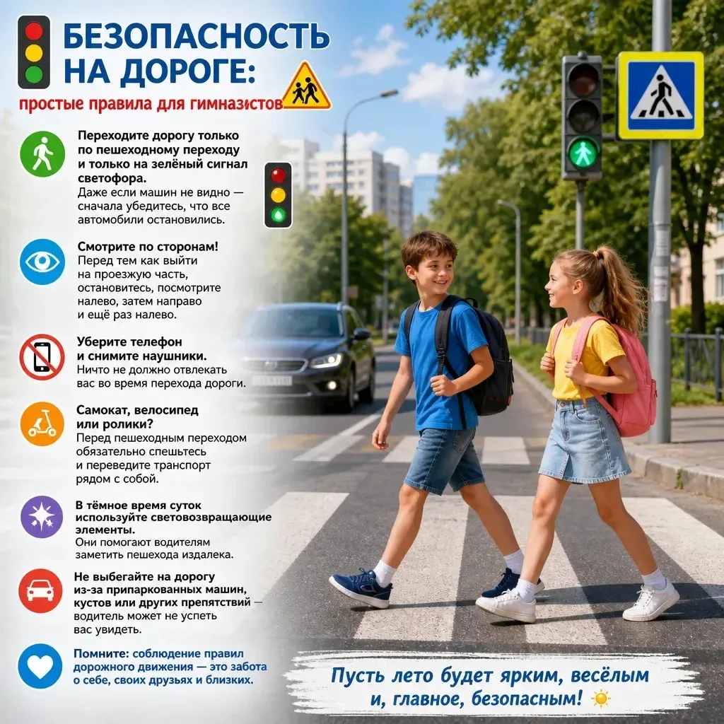 ✅️ Летние каникулы — время прогулок, встреч с друзьями и поездок. Чтобы каждый день приносил только 