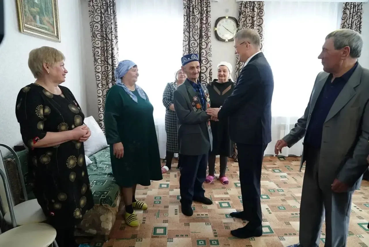 Ветерану Великой Отечественной войны Габдрашиту Хамитовичу Аглиуллину через несколько дней исполнитс
