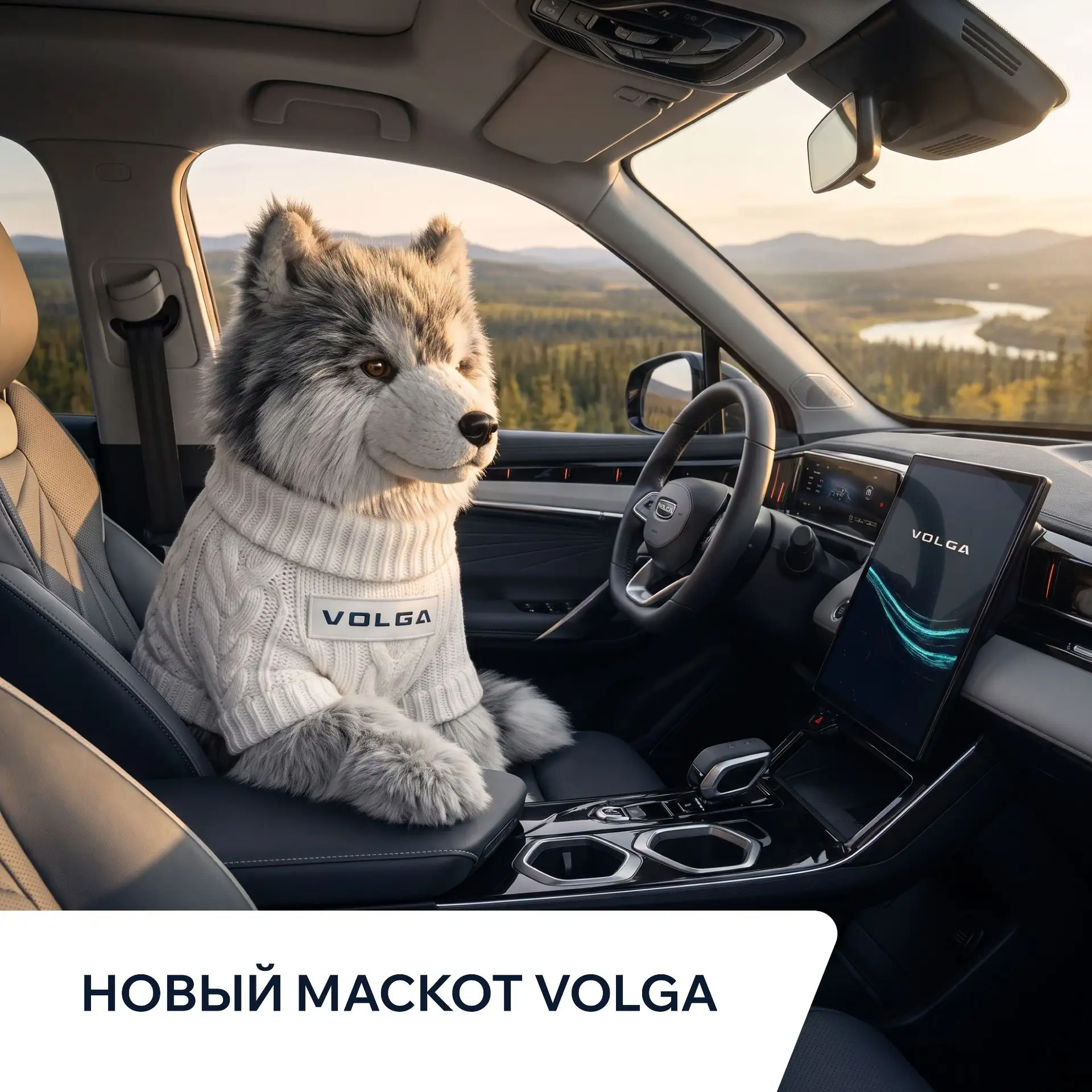 У VOLGA теперь есть маскот. И это любовь с первого взгляда.
