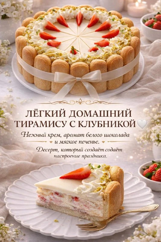 ЭТОТ ТИРАМИСУ Я СОБИРАЛА БЕЗ ВЫПЕЧКИ, И ОН ПОЛУЧИЛСЯ ПРОСТО ВОСТОРГ 💕
НЕЖНЫЙ КРЕМ, БЕЛЫЙ ШОКОЛАД И 