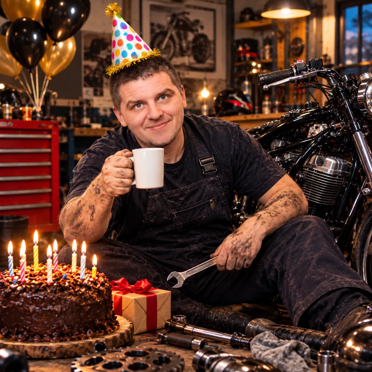 Сегодня у нашего механика Ромы День Рождения! 🎉🎉🎉🎉