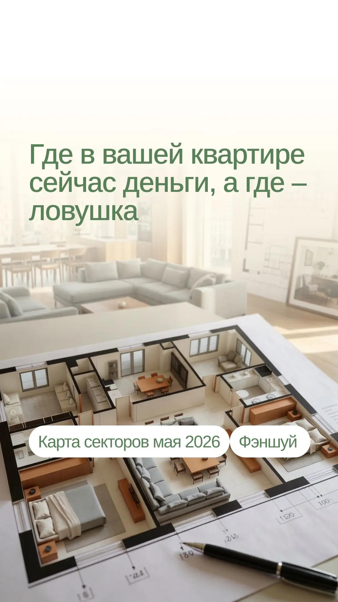 Проверьте, где у вас кровать, рабочий стол и входная дверь  Ведь в мае 2026 года сектора квартиры ра