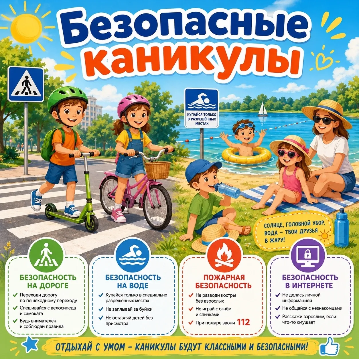 Безопасные каникулы начинаются с ответственности взрослых