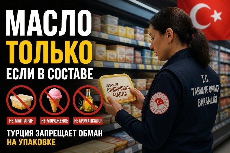 🚫 Турция берётся за упаковку: масло — только если оно в составе