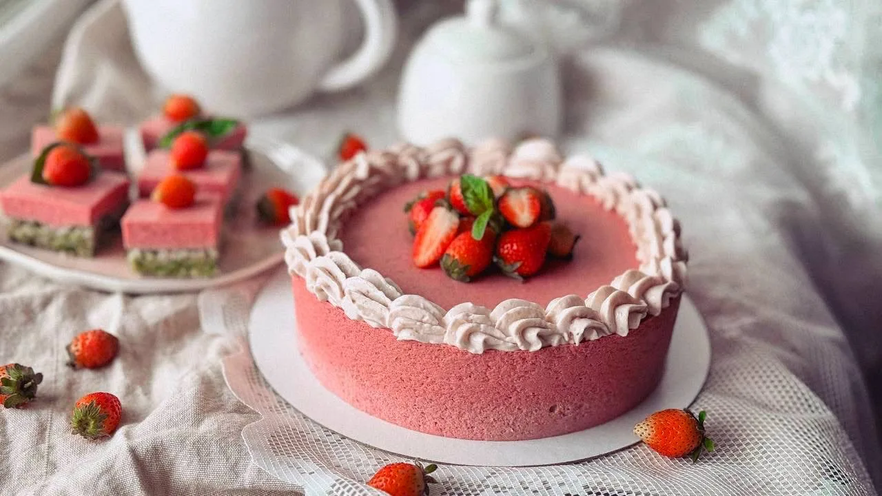 🍓 ТОРТ КЛУБНИКА-ШПИНАТ