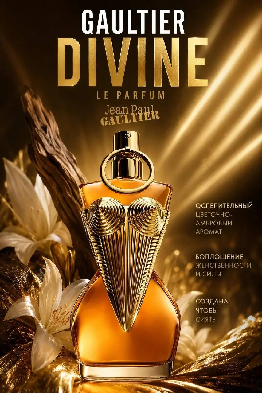 Gaultier Divine Le Parfum мне очень нравится именно своей цельностью.
