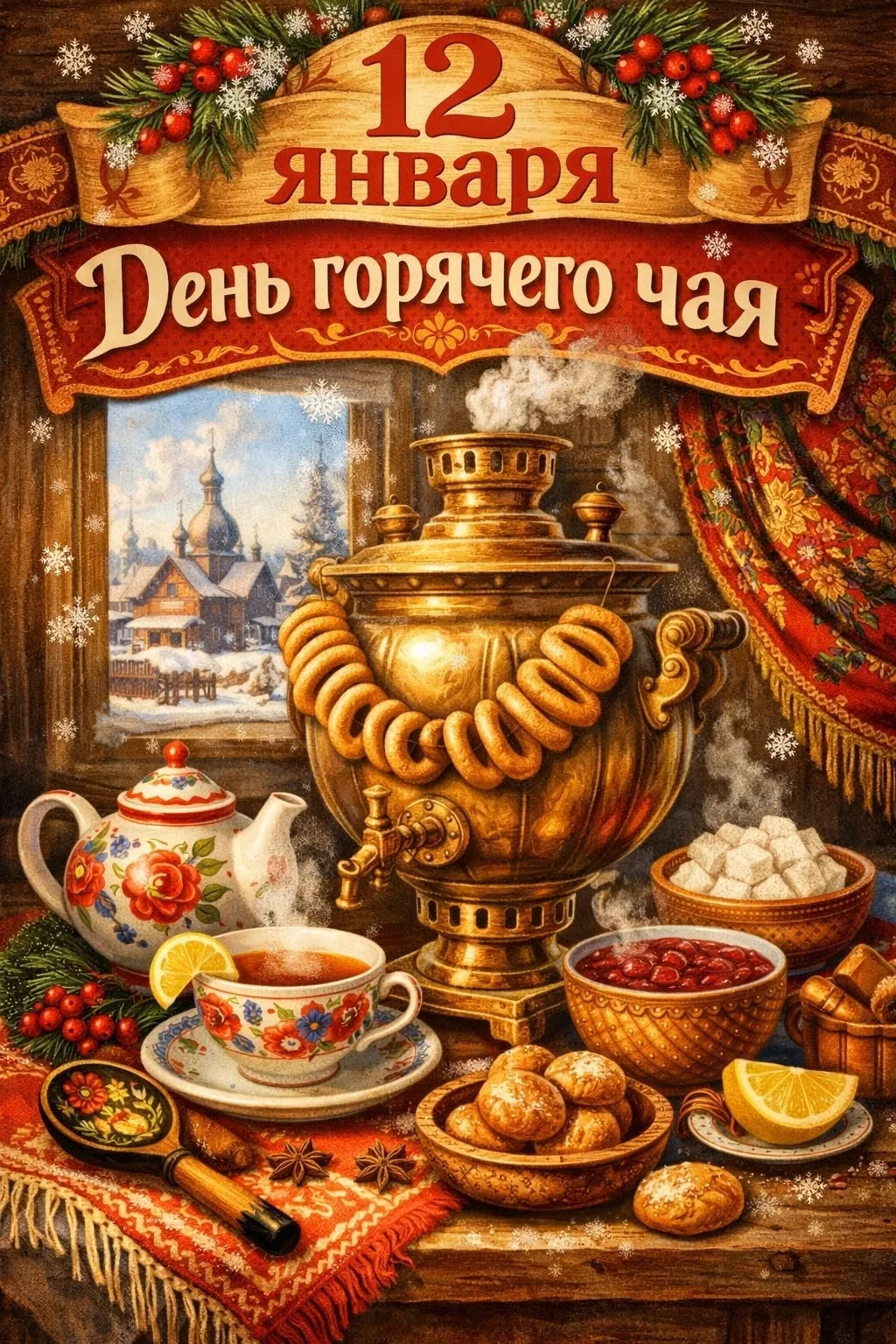 12 января — День горячего чая! ☕❄️