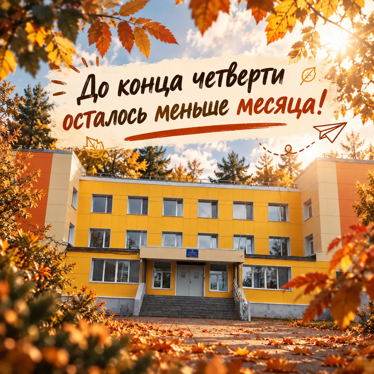🍁Совсем чуть-чуть осталось до финиша 1 четверти!