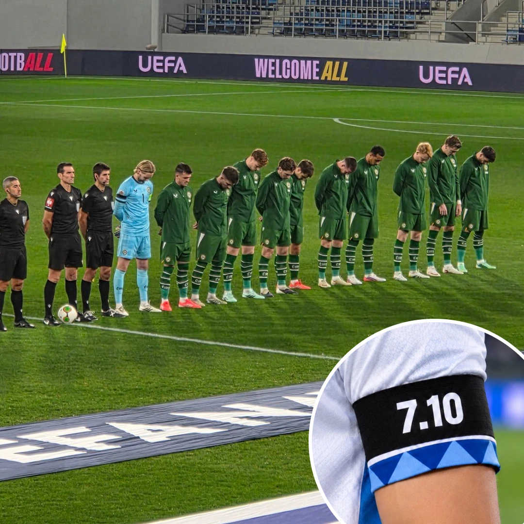 ⚽️ Футболисты сборной Израиля вышли на матч с Ирландией в черных повязках