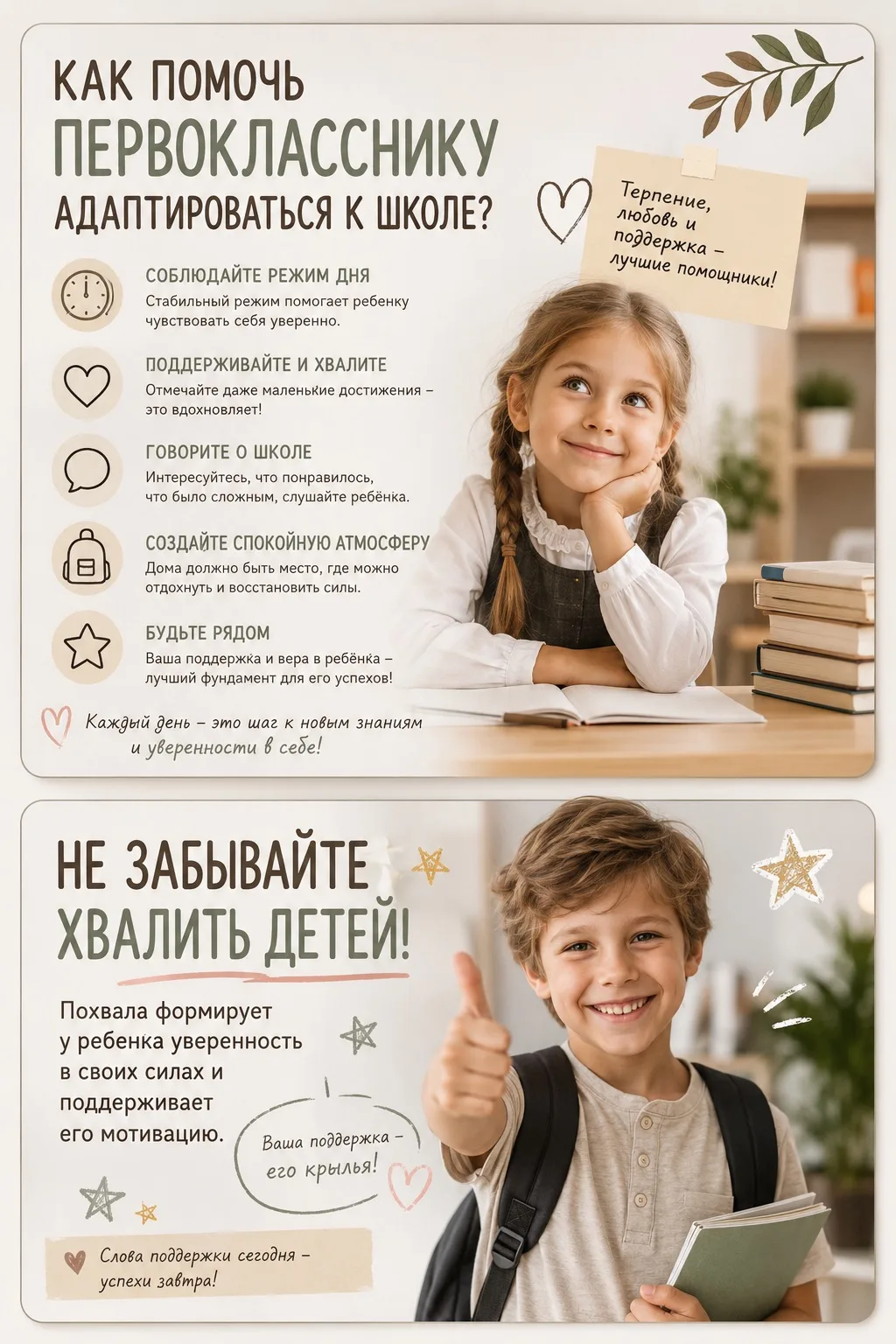 💛 Первый класс - это большое приключение не только для детей, но и для родителей.