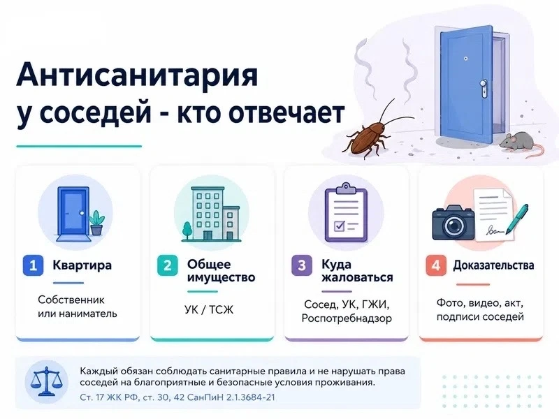 Что делать, если сосед разводит антисанитарию?