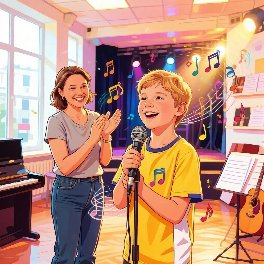 🎤 Ведётся набор детей от 7-12 лет на отделение «Сольное пение»- эстрадный вокал.