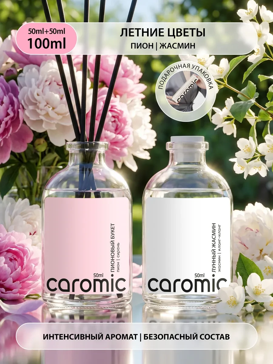 ⚡️ Диффузор для дома с палочками набор новогодний, CAROMIC
