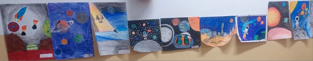 🌟Космос стал ближе - через искусство!✨  Обучающиеся 5-6-х классов отправились в творческое путешеств