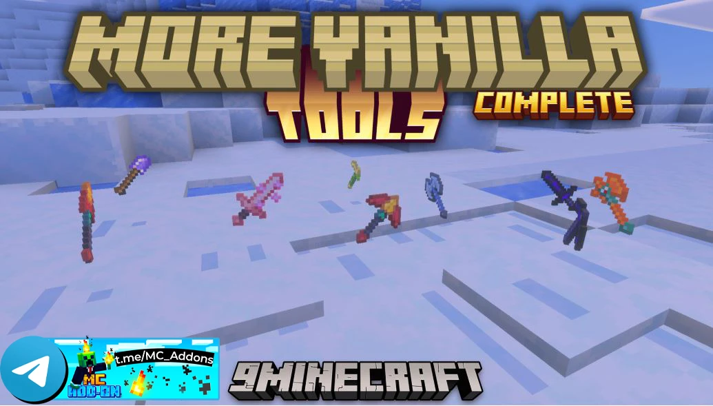 Дополнение More Vanilla Tools Complete (26.x, 1.21)

добавляет в игру множество новых предметов, изг