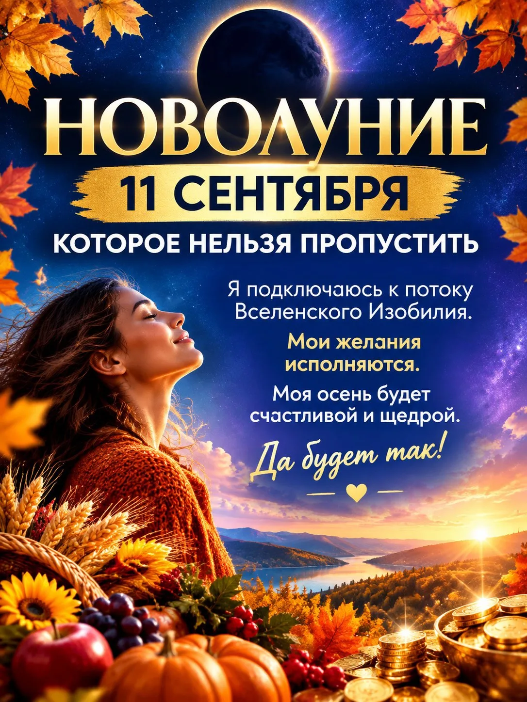 🌙 НОВОЛУНИЕ 11 СЕНТЯБРЯ — КОТОРОЕ НЕЛЬЗЯ ПРОПУСТИТЬ 🌙