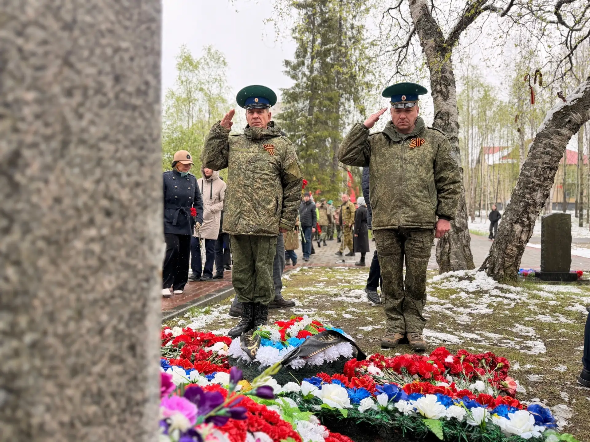 Сегодня, в День пограничника, на мемориальном комплексе «Защитникам Советского Заполярья» состоялась