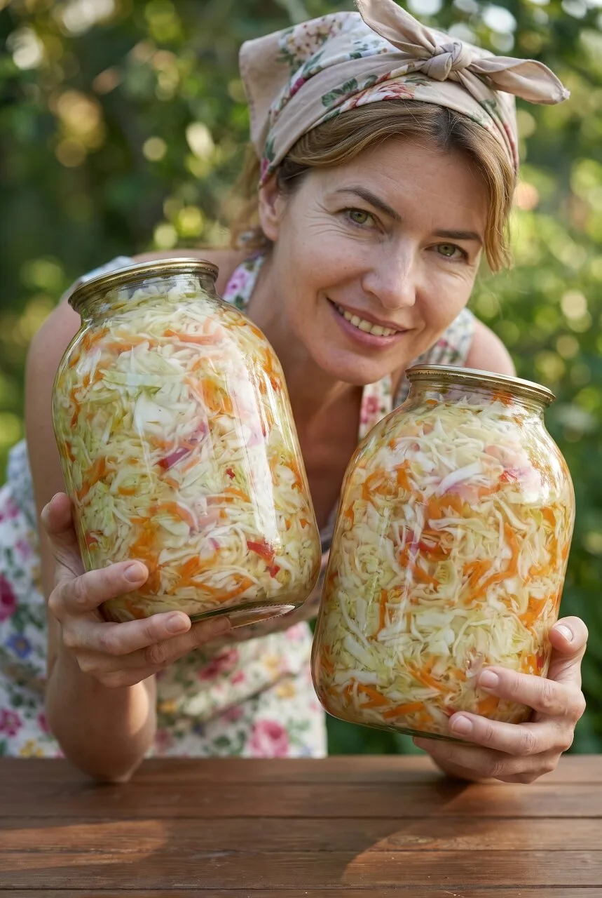 КАПУСТА ПОЛУЧАЕТСЯ ТАКОЙ ВКУСНОЙ, ЧТО ОТ БАНКИ НЕ ОТОРВАТЬСЯ — ДЕЛЮСЬ ПРОСТЫМ РЕЦЕПТОМ