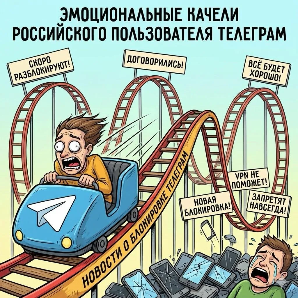 На фоне новостей про Телеграм.  Я помню март 2022 года, когда заблокировали нельзяграм и как пользов