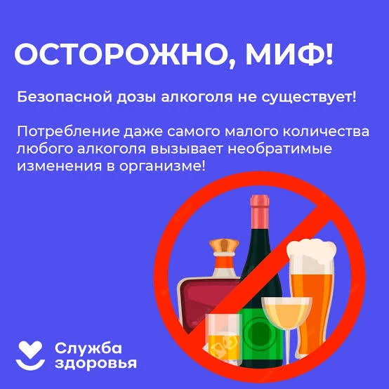 Всемирная организация здравоохранения говорит о том, что безопасной дозы алкоголя не су...