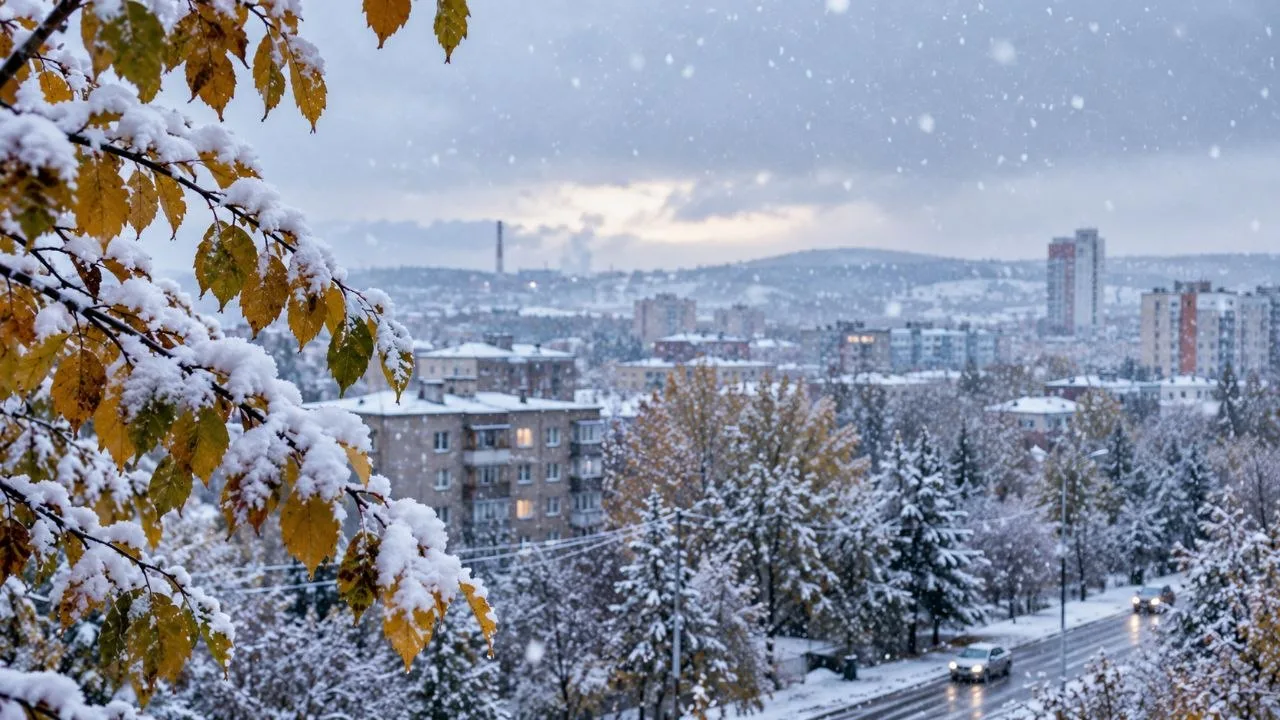 ❄️ Октябрь в Свердловской области начался со снега