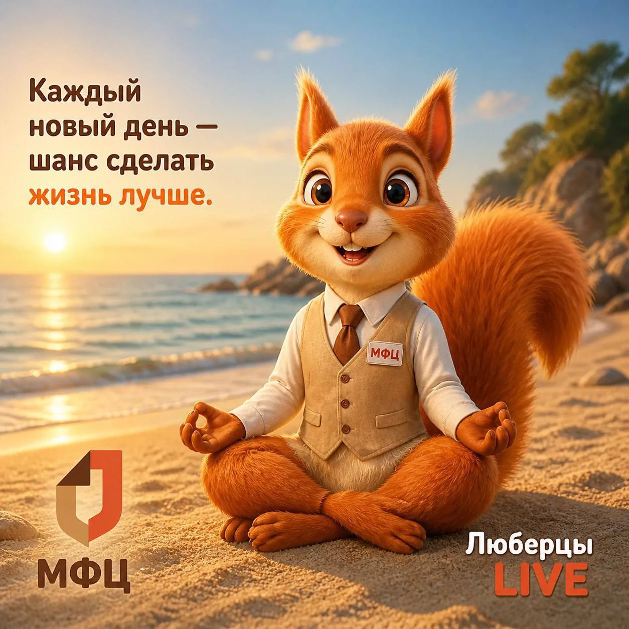 «Каждый новый день — шанс сделать жизнь лучше» команда МУ «Люберецкий МФЦ»

МУ «Люберецкий МФЦ» 
#МФ