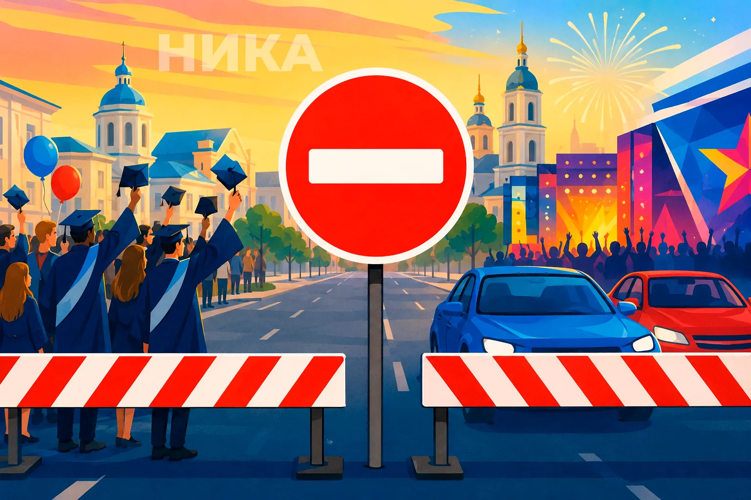 ❌ Центр Калуги перекроют из-за шествия выпускников и Дня молодёжи