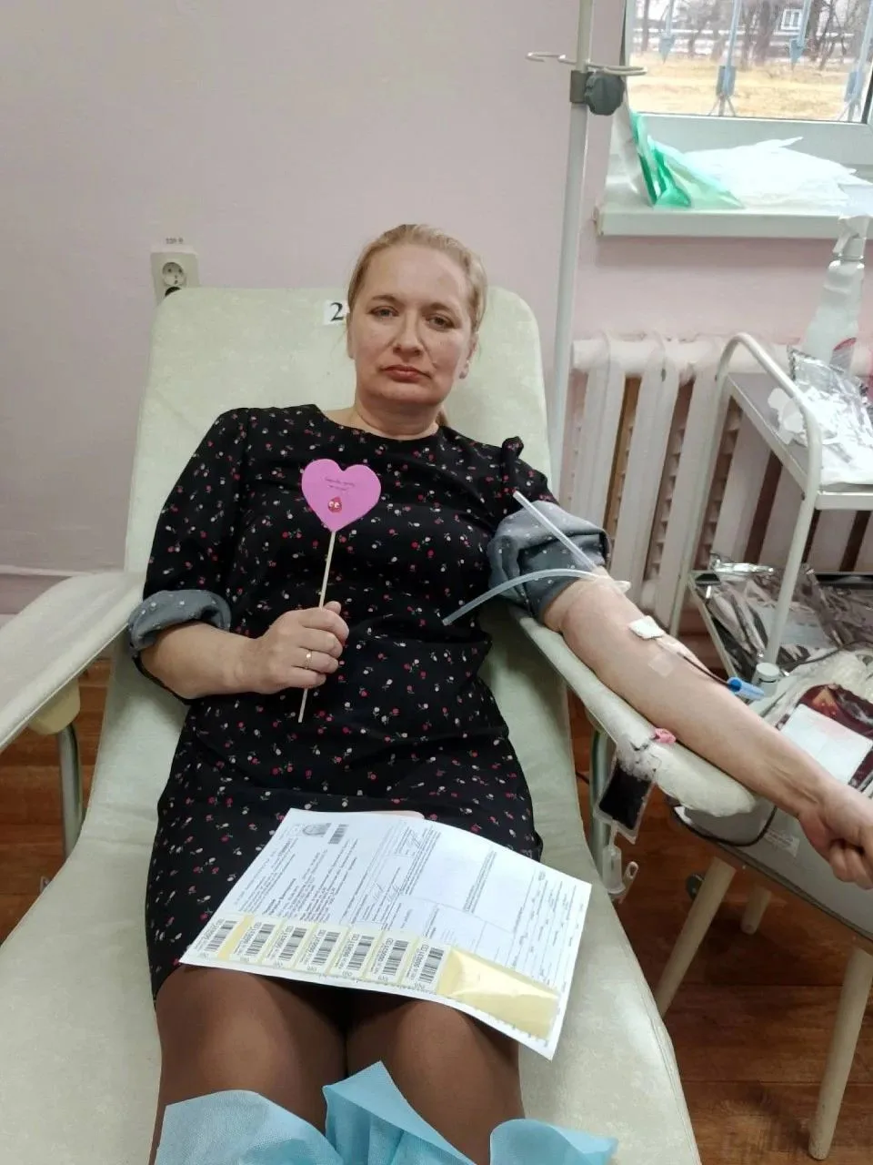 🎁Школьники поздравили доноров города Зуевка