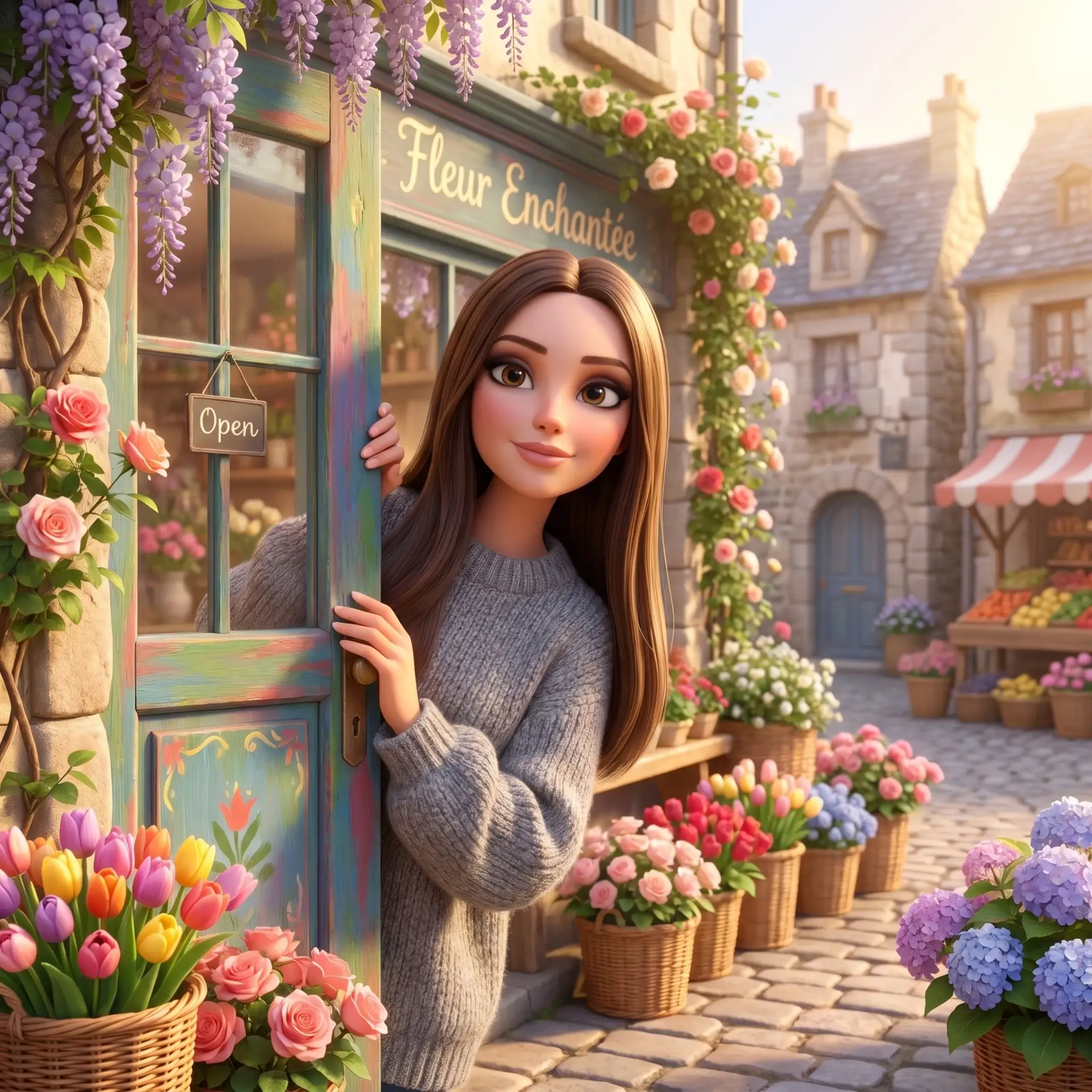 Героиня 3D-анимации  Просто вставь своё фото — и получи крутой 3D-образ 😮 (для смены локации, нужно 