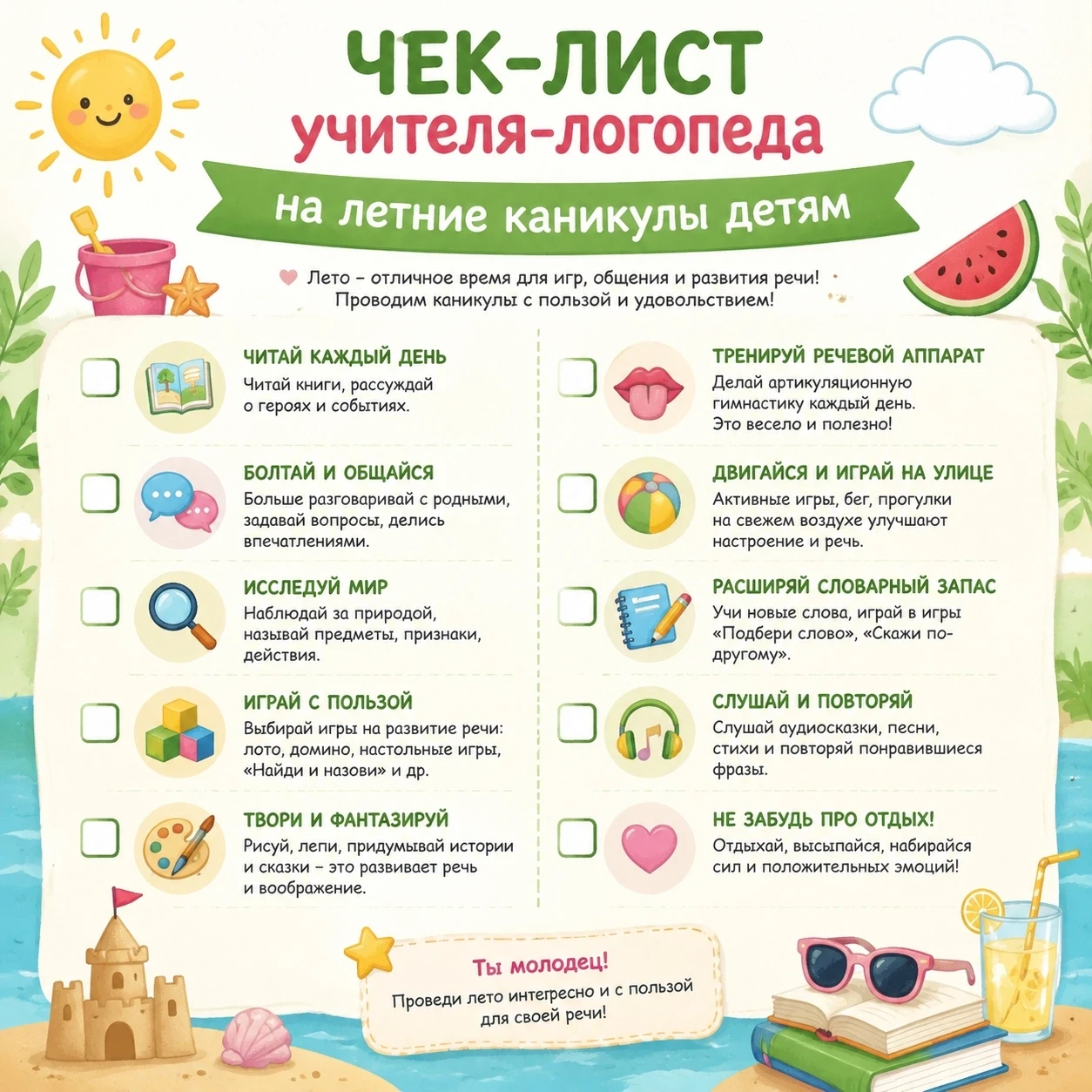 Проводим лето с пользой! 😍👣