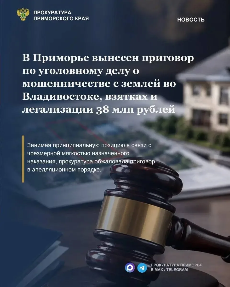 ⚖️Прокуратура обжаловала слишком мягкий приговор по уголовному делу о мошенничестве с з...