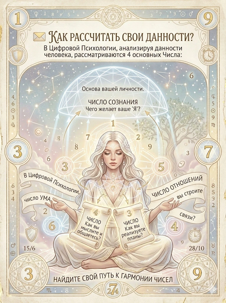 💌 КАК РАССЧИТАТЬ СВОИ ДАННОСТИ?