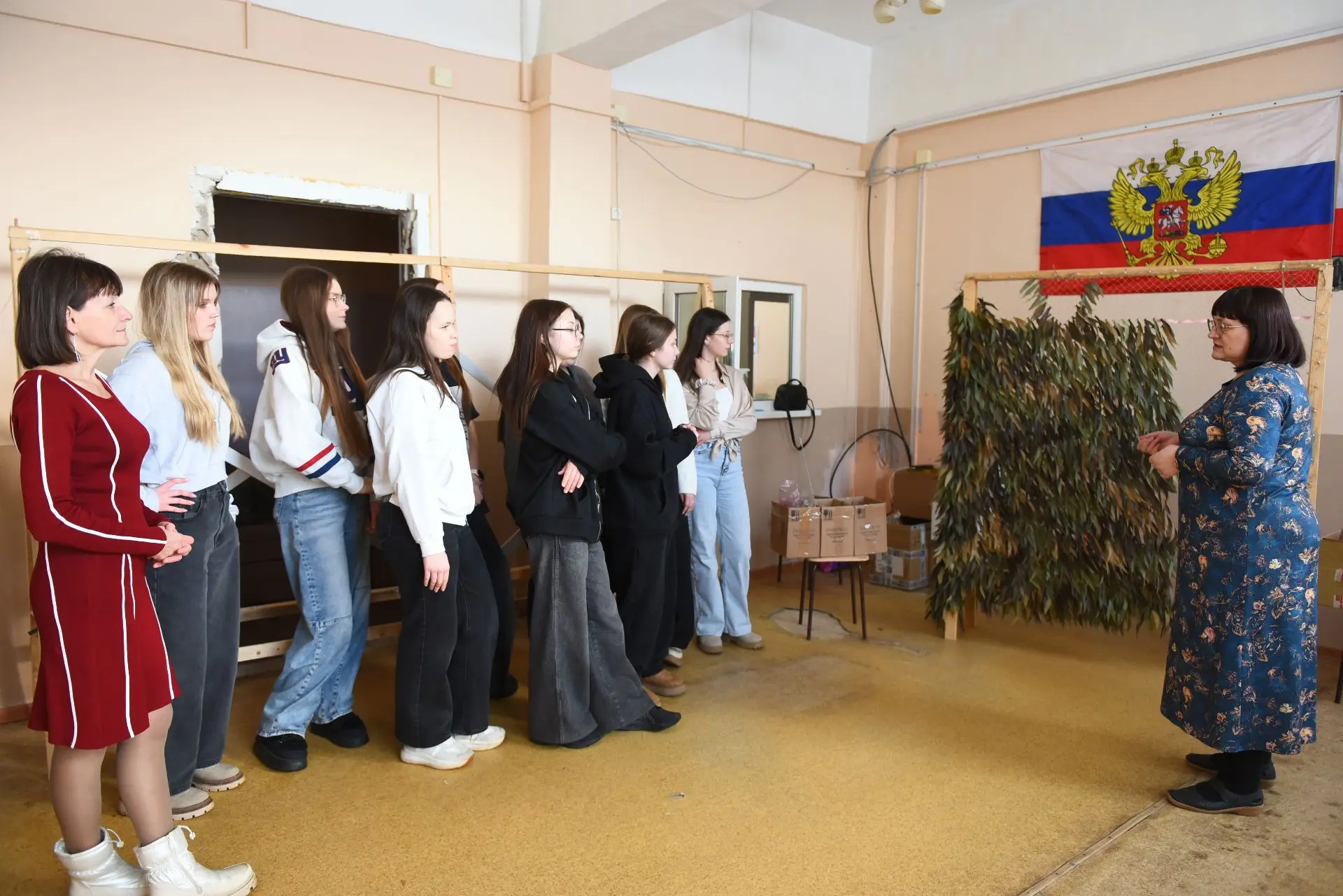 Воспитание патриотизма: учащиеся ГБОУ СОШ №1 "ОЦ" п.г.т. Стройкерамика приняли участие в «Уроке муже