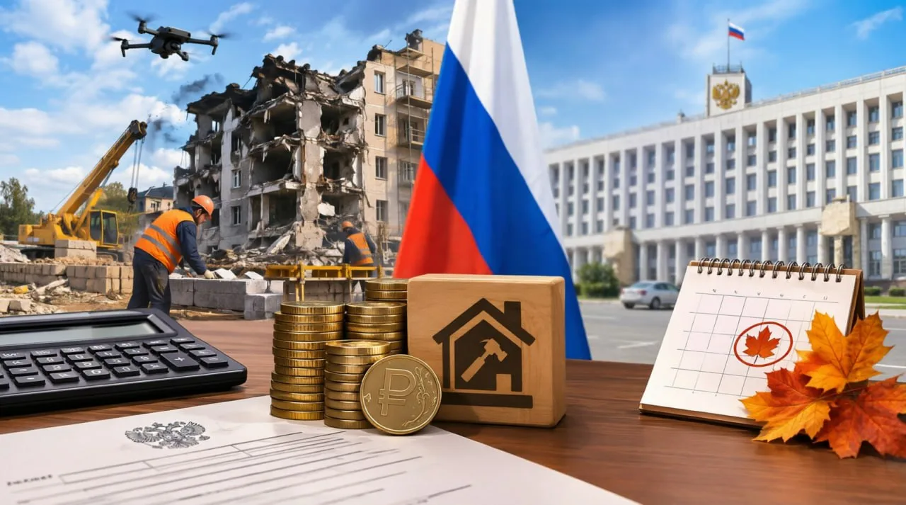 Россияне начнут платить налог на восстановление объектов после атак дронов, заявили в М...