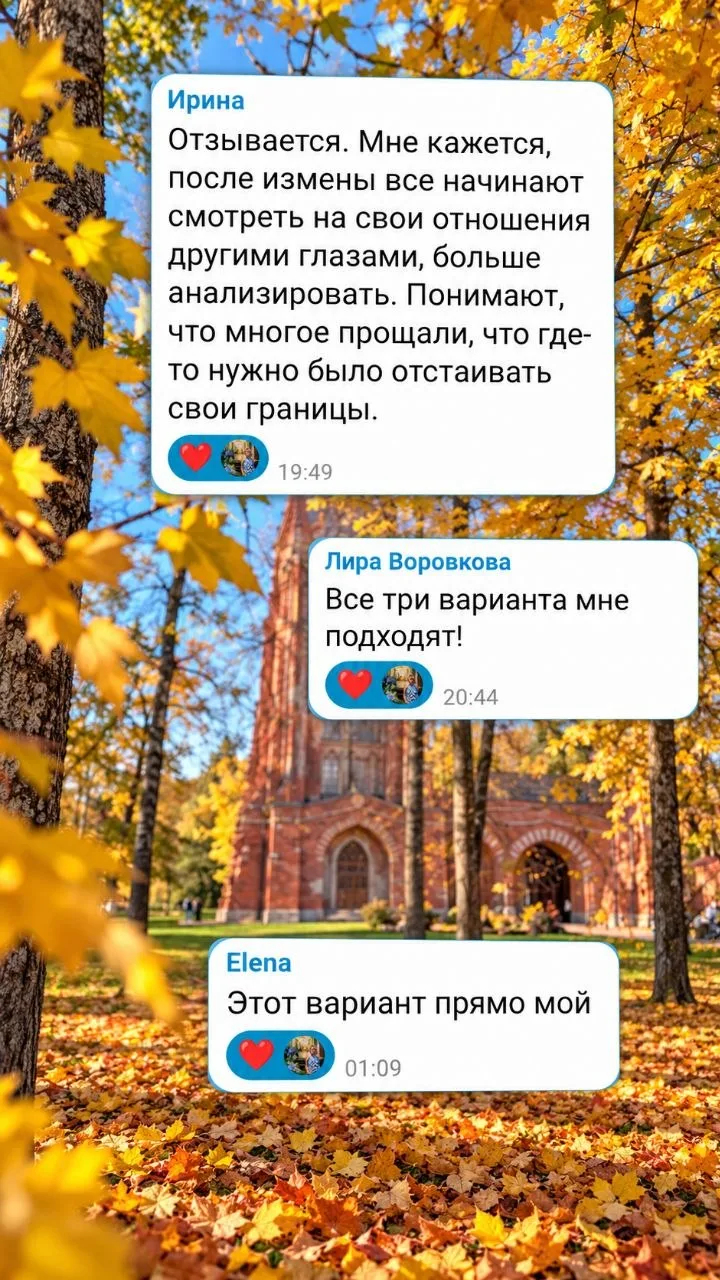 Вижу, понимаю, что многие нашли себя в проблемных отношениях.