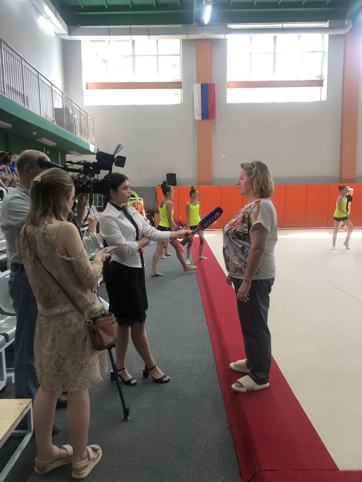 А это мы «подсмотрели» в зале  на «Спартаке»