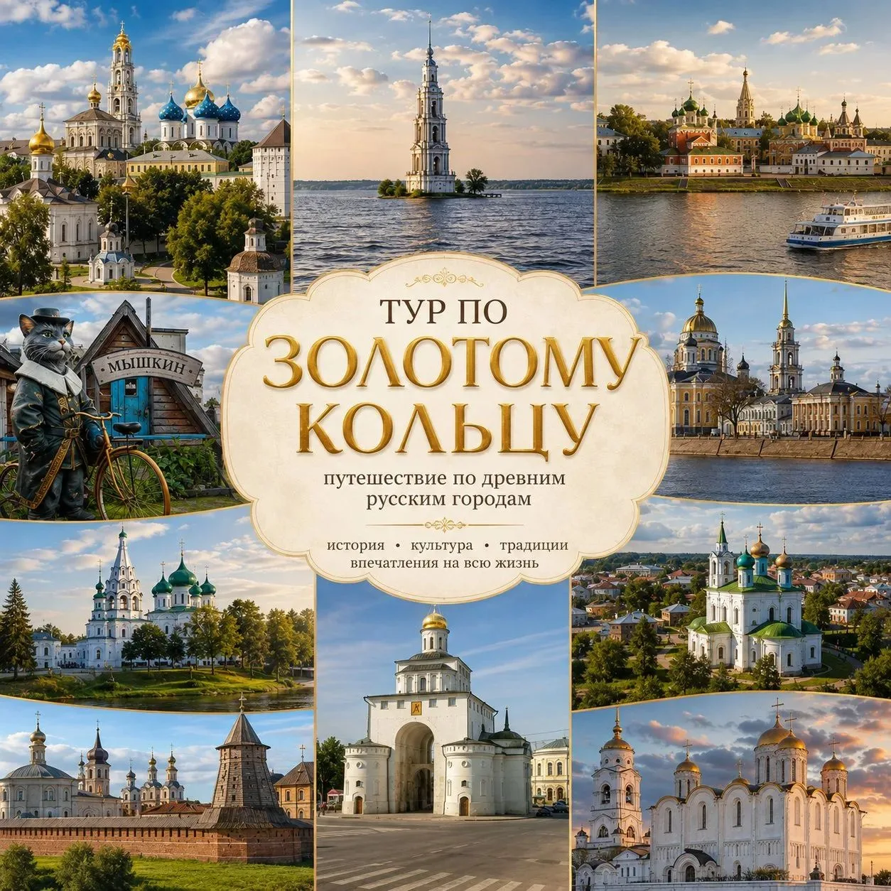🚍 Автобусный тур: "По Золотому кольцу из Ростова-на-Дону"