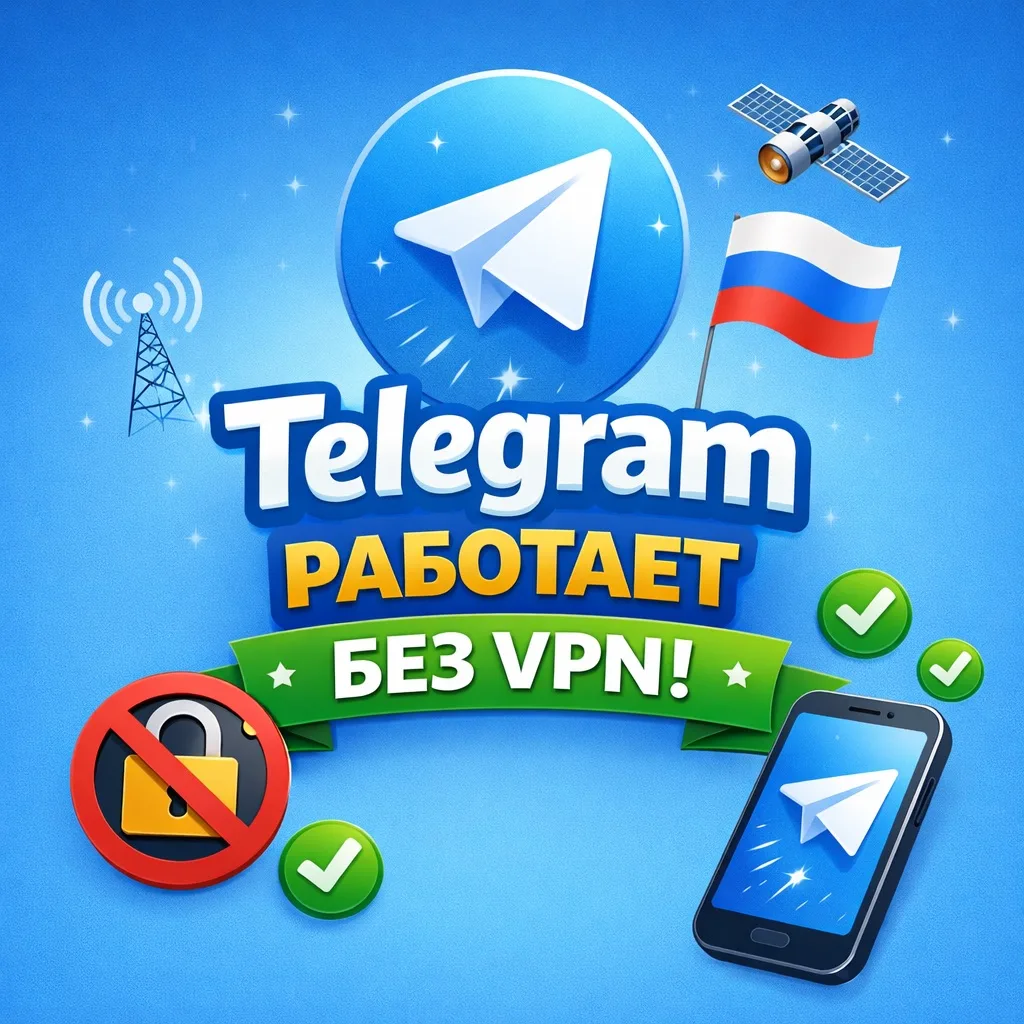 TELEGRAM опять работает без VPN ‼️