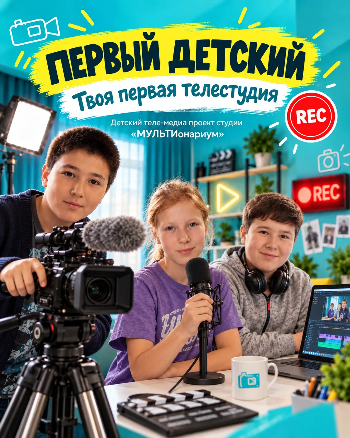 🎬 Ваш ребёнок любит снимать видео, придумывать истории и быть в центре событий?